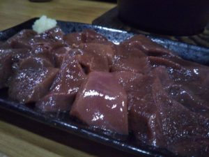 中板橋 炭火や 生レバー