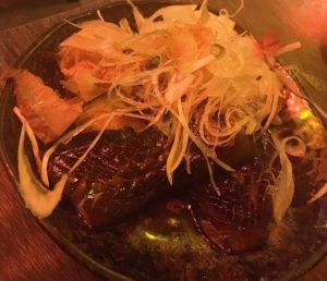 茄子の一本焼き