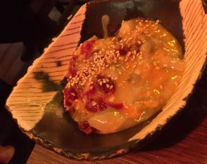 馬肉のタコわさび