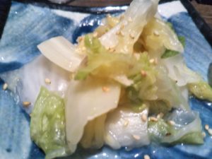 十条 馬ござる 白菜のお新香