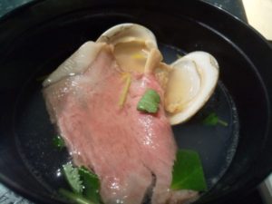 29ON 池袋店 和牛と蛤のお吸い物
