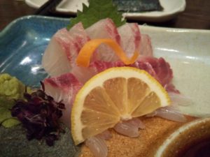 秋葉原 きんぼし 鯛の刺身