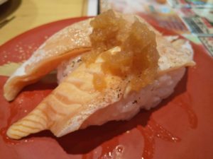 札幌 なごやか亭 炙り大トロサーモン