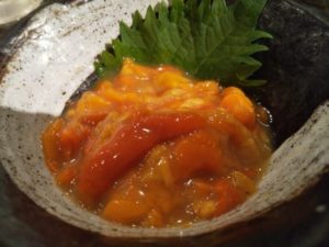 てっぺん 渋谷 女道場 ホヤの塩辛